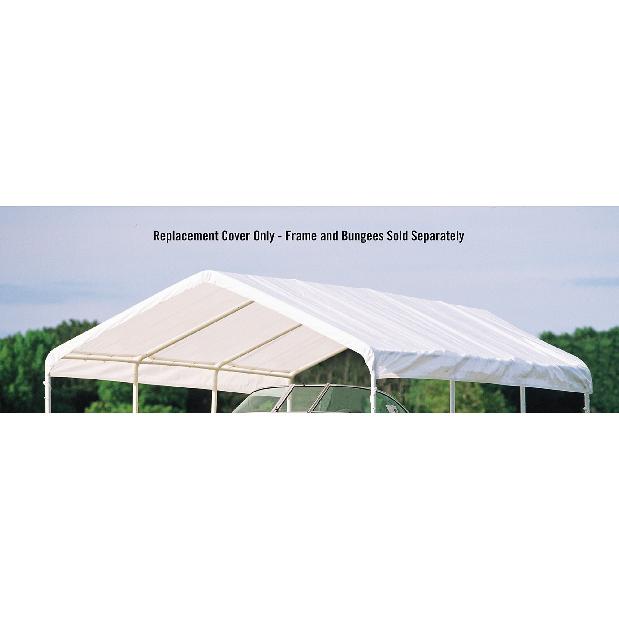 ShelterLogic Replacement Outdoor Canopy Tent Top — 12ft. x 20ft., White, Model# 10049